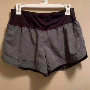 Grey athletic shorts